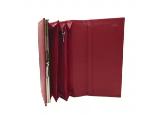 Червено дамско портмоне - Delian