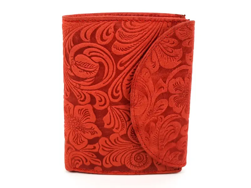 Червено дамско портмоне - ръчна изработка Червено дамско портмоне - ръчна изработка