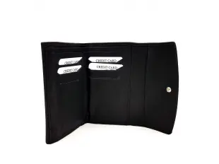 Дамско компактно портмоне - черно