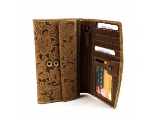 Кафяво дамско портмоне - Nika