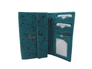 Кожено дамско портмоне - Monia