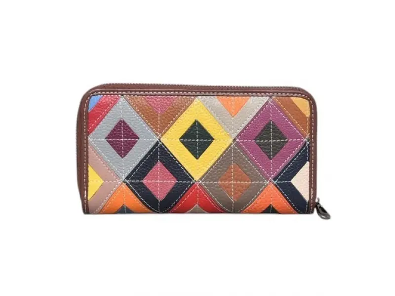 Многоцветно кожено портмоне - Lono Многоцветно кожено портмоне - Lono