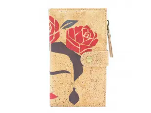 Дамско портмоне от корк - Frida Kohlo ver2
