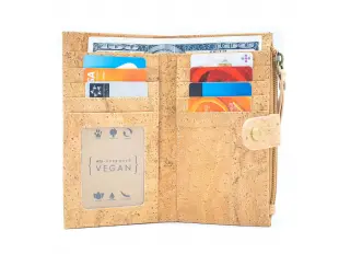 Дамско портмоне от корк - Frida Kohlo ver2