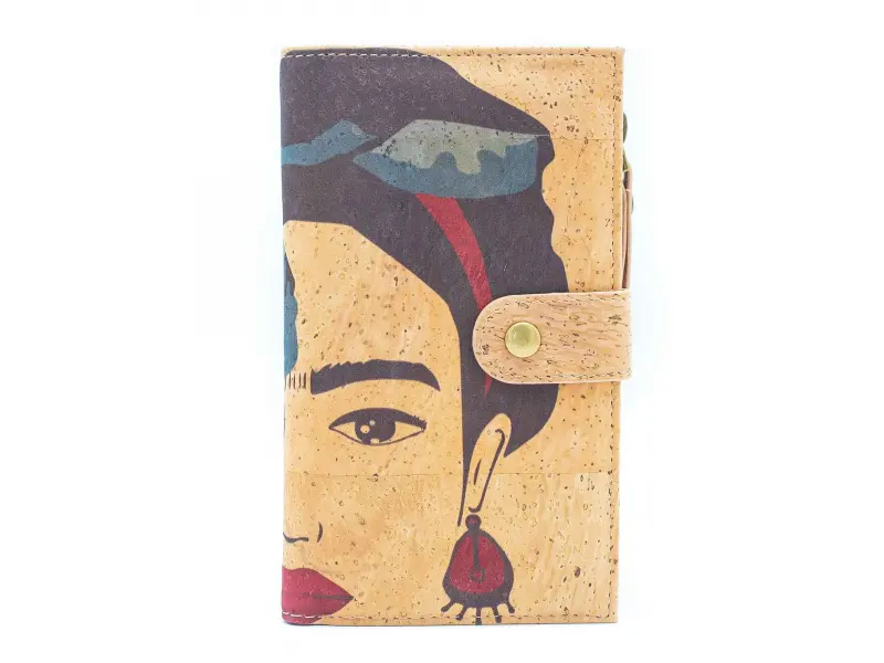 Дамско портмоне от корк - Frida Kohlo Дамско портмоне от корк - Frida Kohlo
