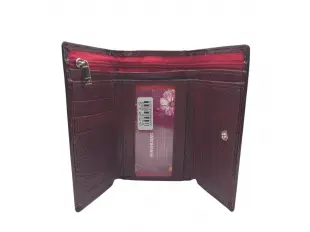 Бордово дамско портмоне - Era