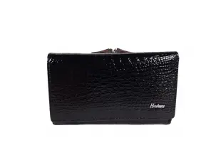 Черно средно лачено портмоне