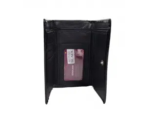 Черно средно лачено портмоне