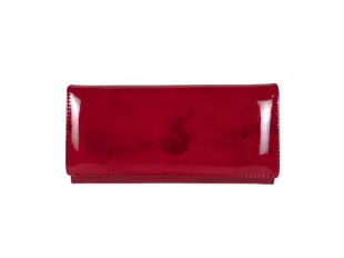 Червено лачено портмоне - Lolian