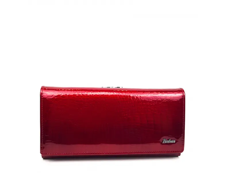 Лакирано портмоне с външна щипка Лакирано портмоне с външна щипка