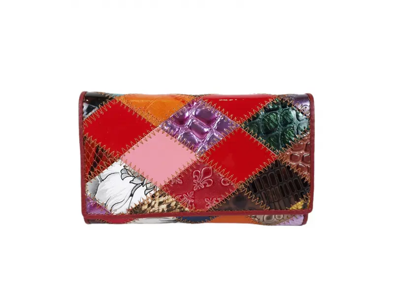 Многоцветно малко кожено портмоне Многоцветно малко кожено портмоне