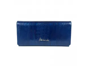 Синьо лачено портмоне - Alesa