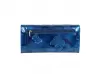 Синьо лачено портмоне с пеперуди
