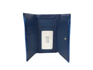 Синьо лачено портмоне с пеперуди - Meras