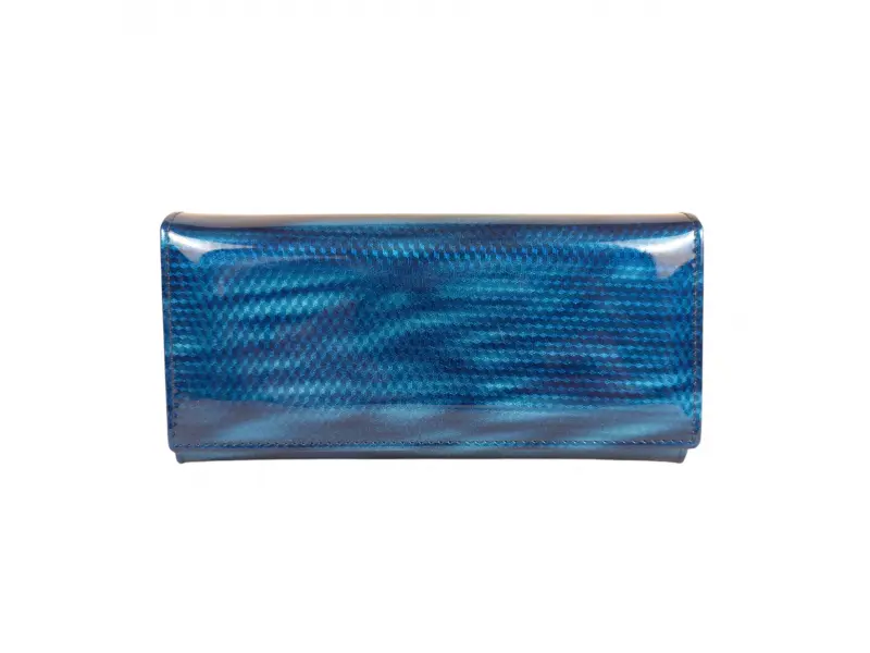 Синьо лачено портмоне - Zoy Синьо лачено портмоне - Zoy