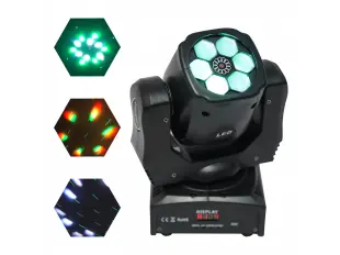 Диско LED сценичен ефект с движеща се глава 6x12W диода + Лазер  FS-20183