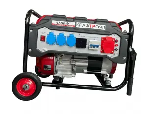 Трифазен четиритактов генератор за ток с дисплей 4.5kW - Агрегат KraftRoyal