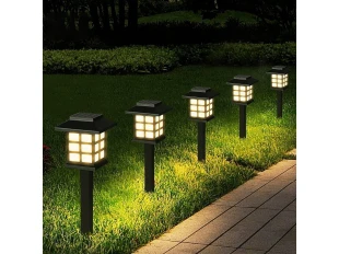 Комплект от 6 броя соларни LED лампи за двор и градина H-LED69