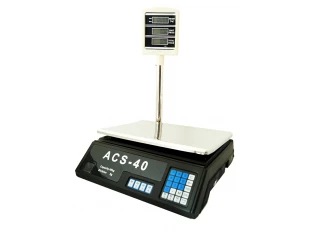Електронен кантар ACS до 40кг с изнесен дисплей – везна с локатор