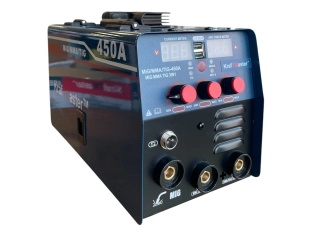 Инверторен електрожен 400А с телоподаващо 3в1 KraftMaster + соларна маска + ролка тел