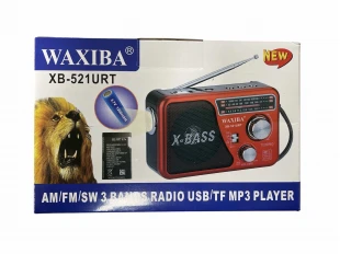 Портативно радио Waxiba XB-521URT -Bluetooth, FM радио, МP3 плеър, USB и SD card