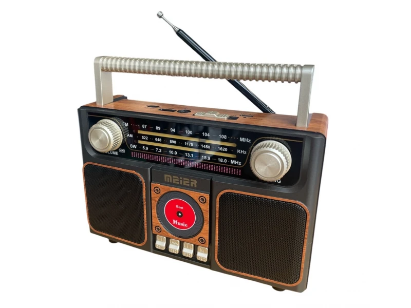 Портативно соларно радио MEIER MD-1306BT-S - Bluetooth, FM радио, МP3 плеър, USB и SD card Портативно соларно радио MEIER MD-1306BT-S - Bluetooth, FM радио, МP3 плеър, USB и SD card