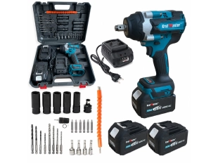 Акумулаторен ударен гайковерт KraftMaster 36V 8Ah + 35 Части
