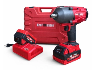 Акумулаторен гайковерт KraftMaster 36V 8Ah + 25 части