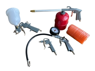 Комплект пневматични инструменти - 5 части, с бързи връзки