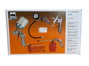 Комплект пневматични инструменти - 5 части, с бързи връзки