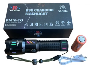LED тактически алуминиев фенер X-BAL G BL-G62TG - 20см.