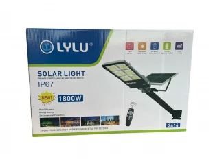 Соларна лампа с панел и стойка 1800W LYLU