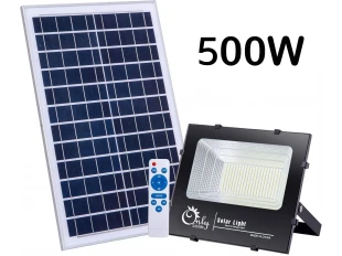 Соларен LED прожектор 500W с отделен фотоволтаичен панел