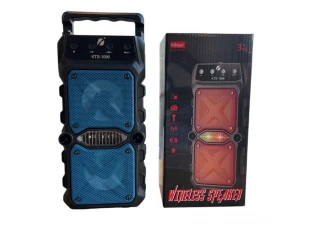 Преносима Bluetooth тонколонка KTS-1096 2х3“, 2x5W с FM радио и МP3