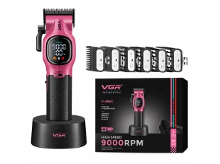 Професионална машинка за подстригване VGR V-886C - Розов
