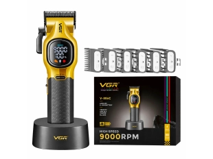 Професионална машинка за подстригване VGR V-886C - Жълт