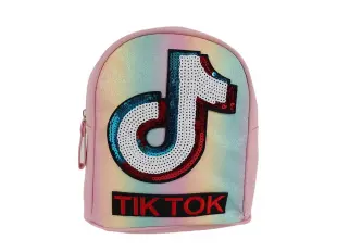 Малка розова детска раница - Tik Tok
