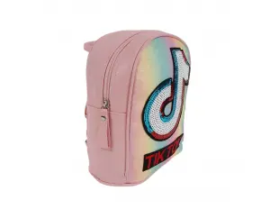 Малка розова детска раница - Tik Tok