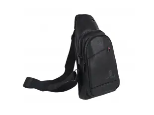 Черна чанта за през гърди - Bores