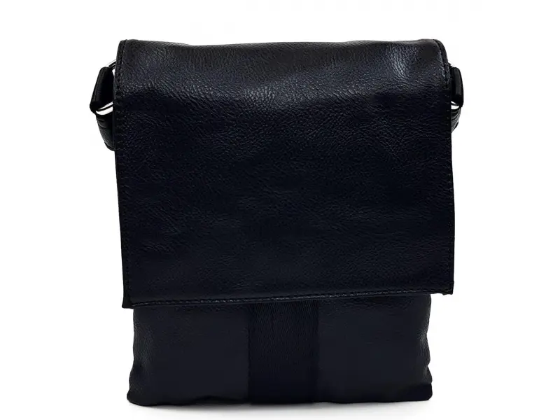 Мъжка чанта еко кожа с капак Мъжка чанта еко кожа с капак