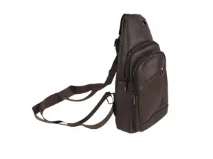 Тъмно кафява чанта за през гърди - Bores