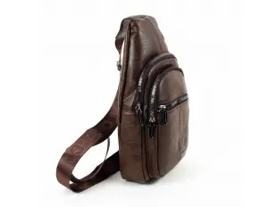 Тъмно кафява мъжка чанта - Brian