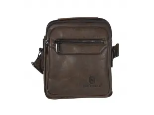 Тъмно кафява мъжка чанта - Kolas
