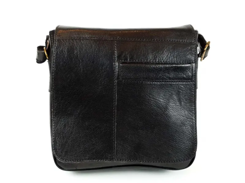 Черна мъжка чанта от натурална кожа Черна мъжка чанта от натурална кожа