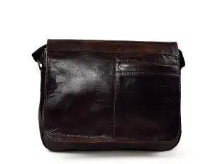 Голяма кожена чанта - тип месинджър