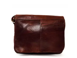 Голяма кожена мъжка чанта през рамо