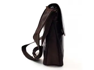 Мъжка кожена чанта с увеличение