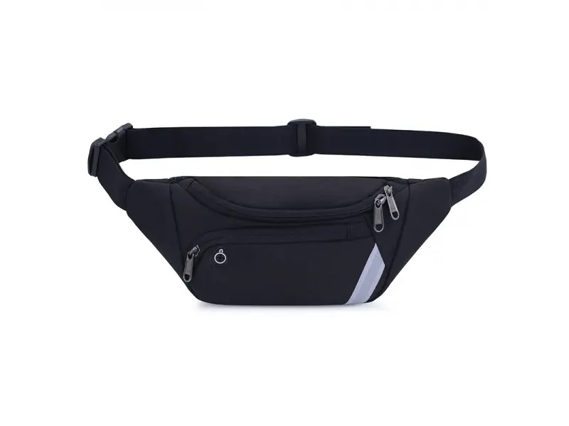 Черна мъжка чанта за през кръста - Vais Черна мъжка чанта за през кръста - Vais