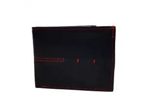 Удобен мъжки портфейл с червено