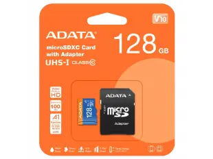 Карта памет A-DATA 128GB UHS-I Premier V10 AUSDX128GUICL10A1-RA1, Class 10